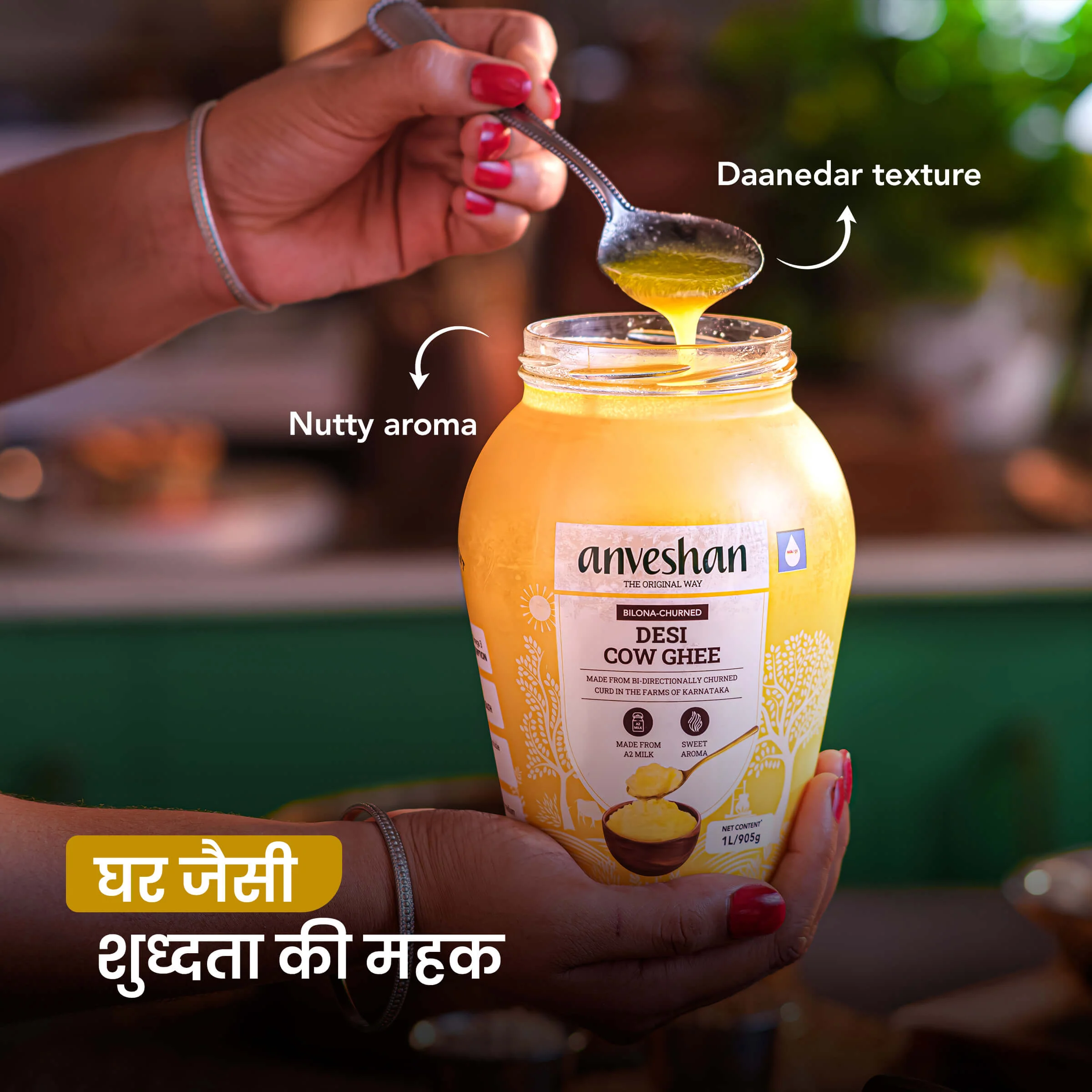 A2 Cow Ghee and Wood Pressed Groundnut Oil - Image 3