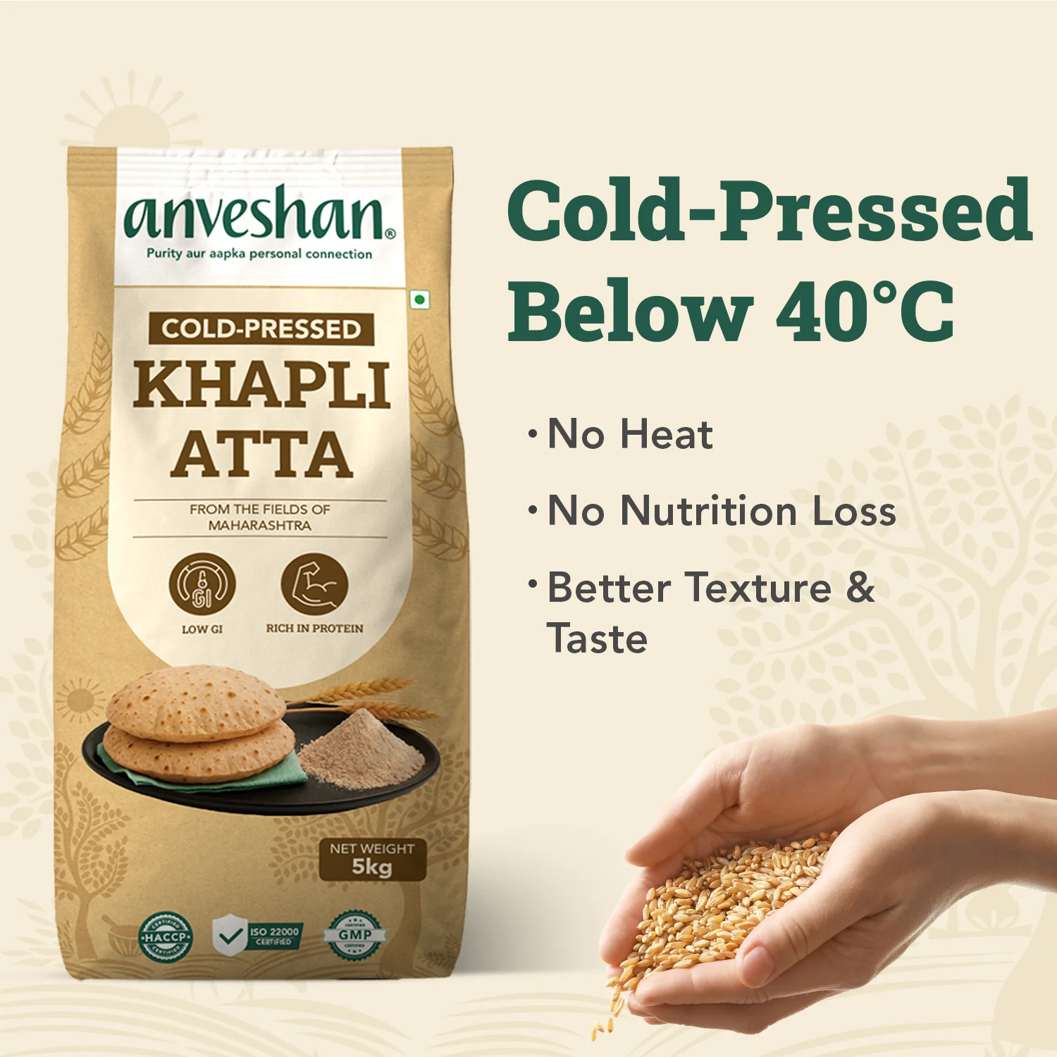 Khapli Aata 5 Kg Combo Pack of 2 - Image 8