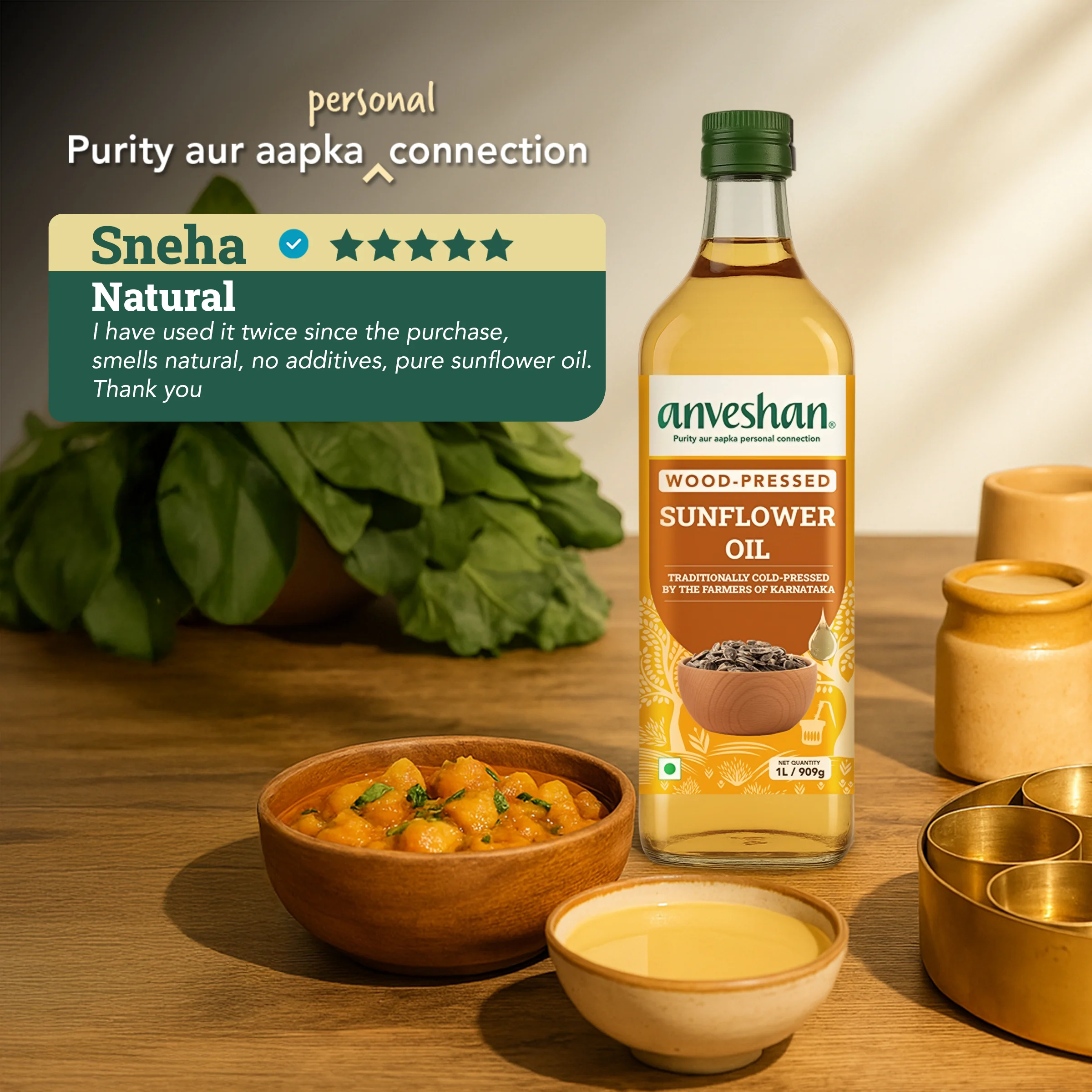 Wood-Pressed Sunflower Oil - Image 3