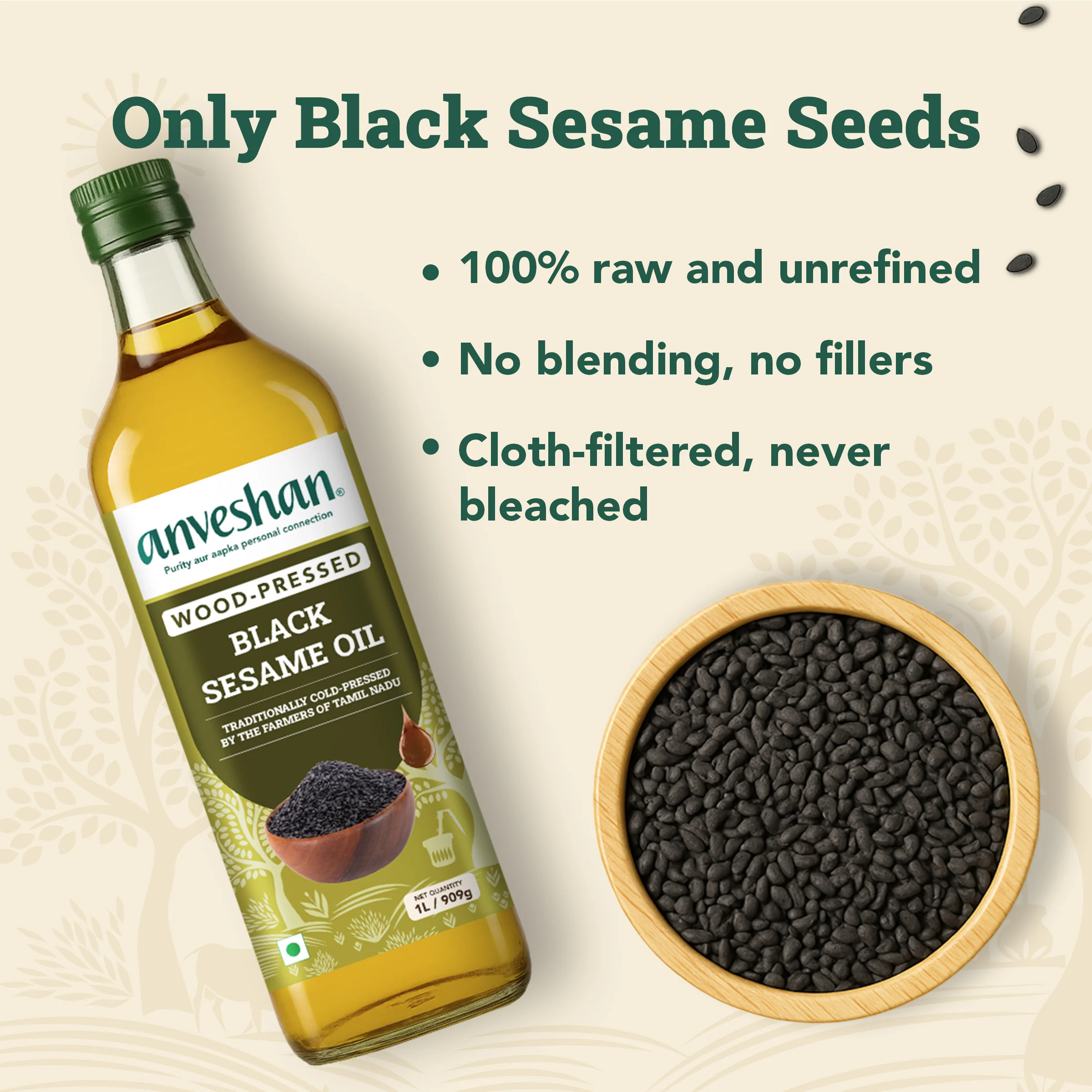 Wood-Pressed Black Sesame Oil - Image 7